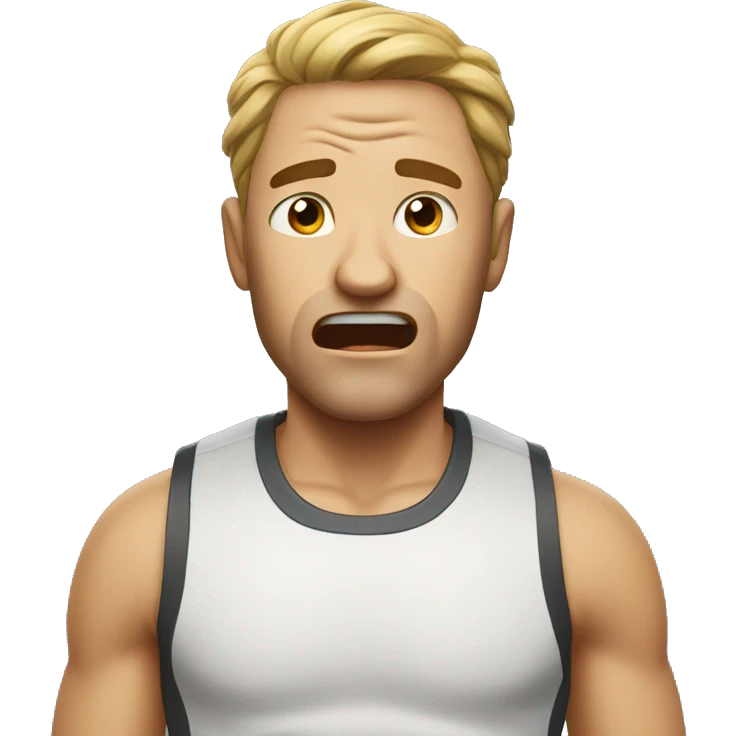 A man who run and cry  emoji