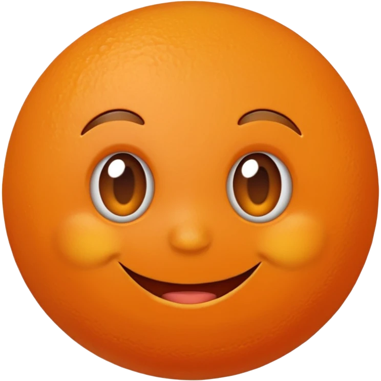 i want a happy orange., emoji
