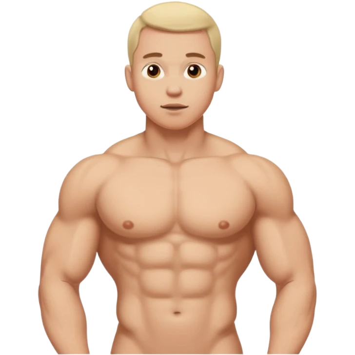 Men naked complete with his peni and testicules emoji