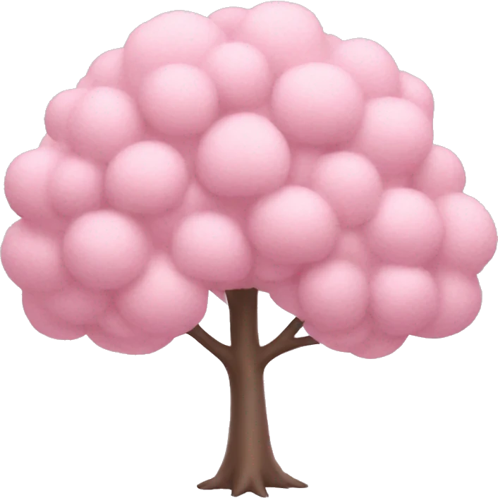 pastel pink tree emoji