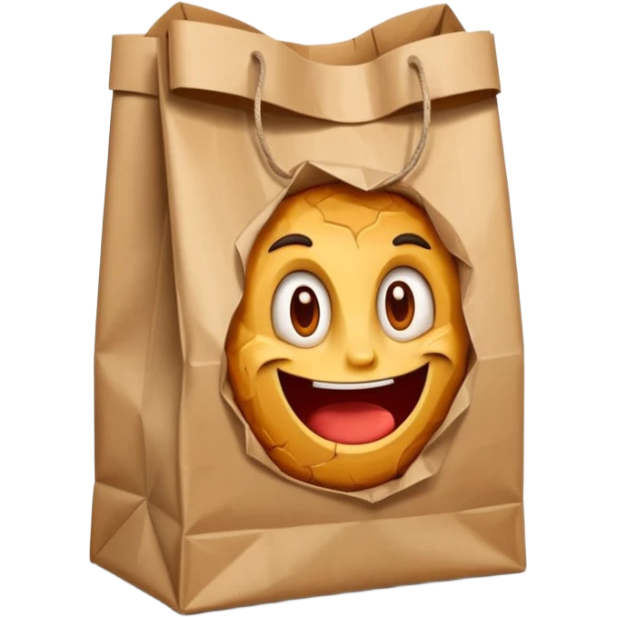 zometo delevery paper bag  emoji