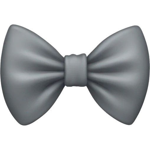 Gray bow emoji