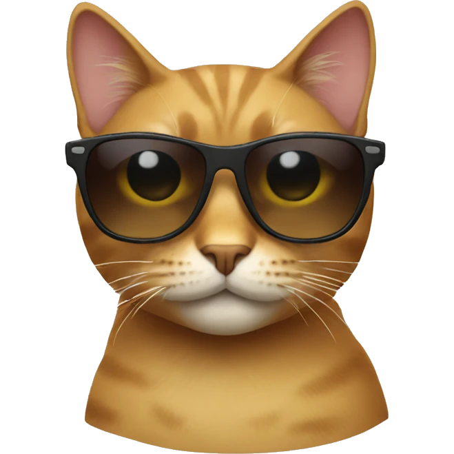 cat with shades  emoji