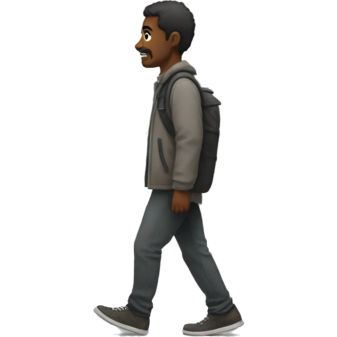 Alone walk  emoji
