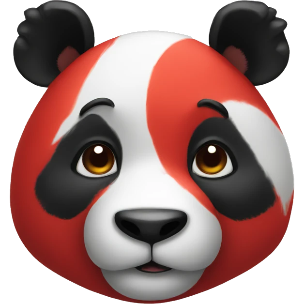 Un panda rouge  emoji