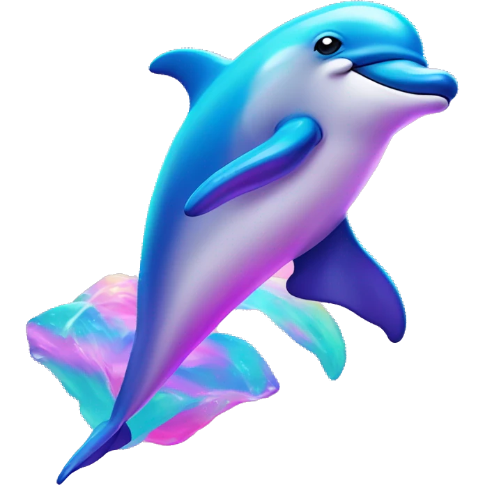 Lisa Frank dolphin emoji