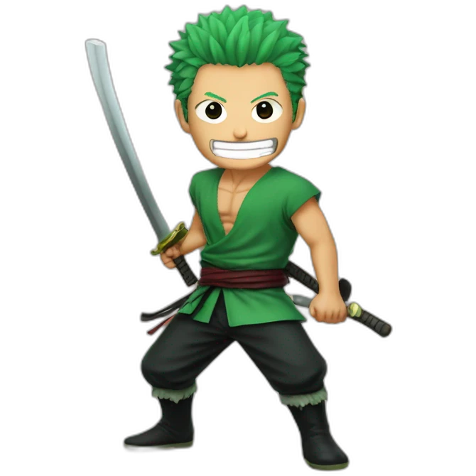 Zoro qui rigole emoji