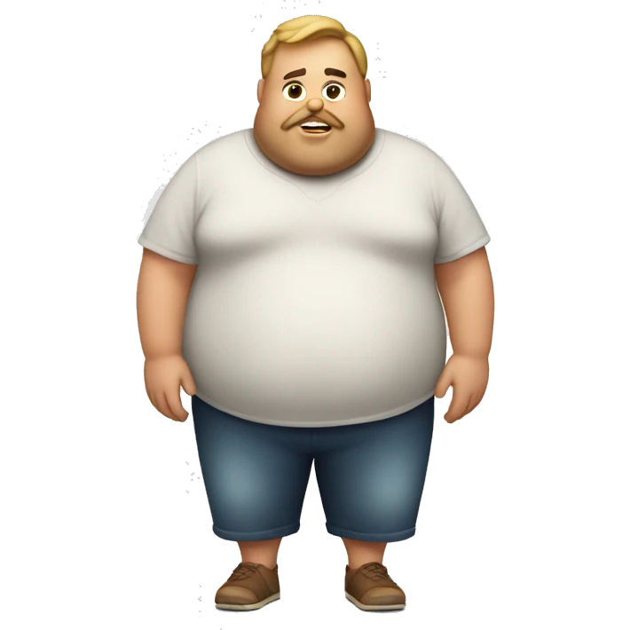 fat guy emoji