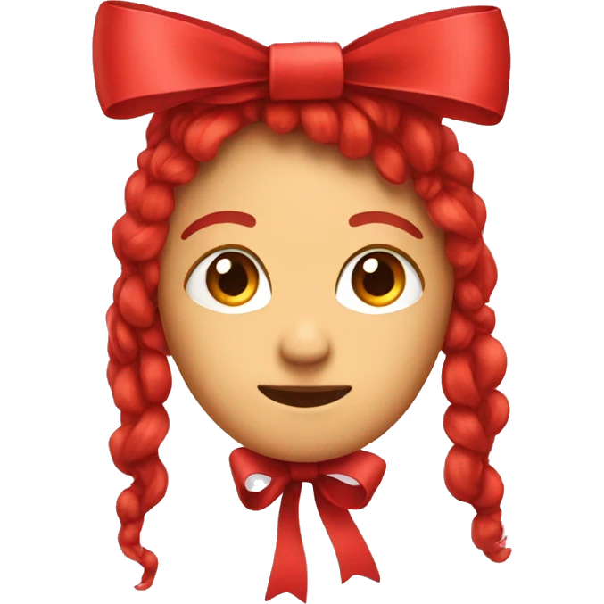 Red bow emoji