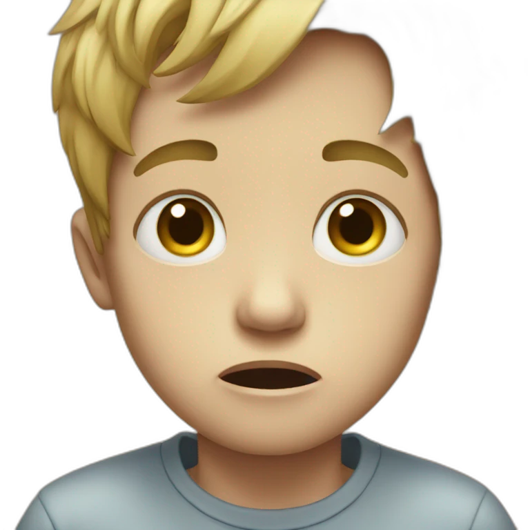 Crying boy  emoji