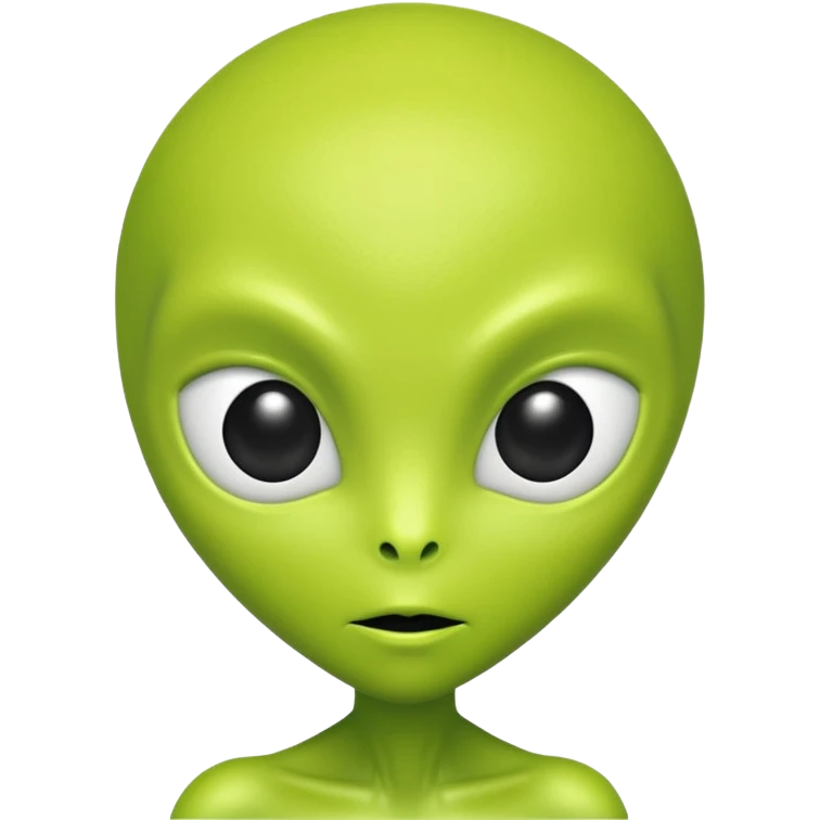 lime green alien emoji
