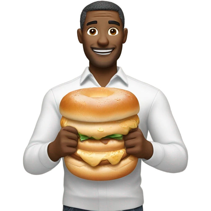 Bagel man stealing vibes  emoji