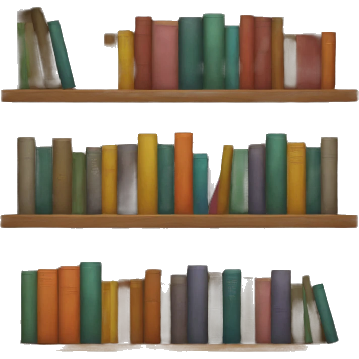 a bookshelf emoji