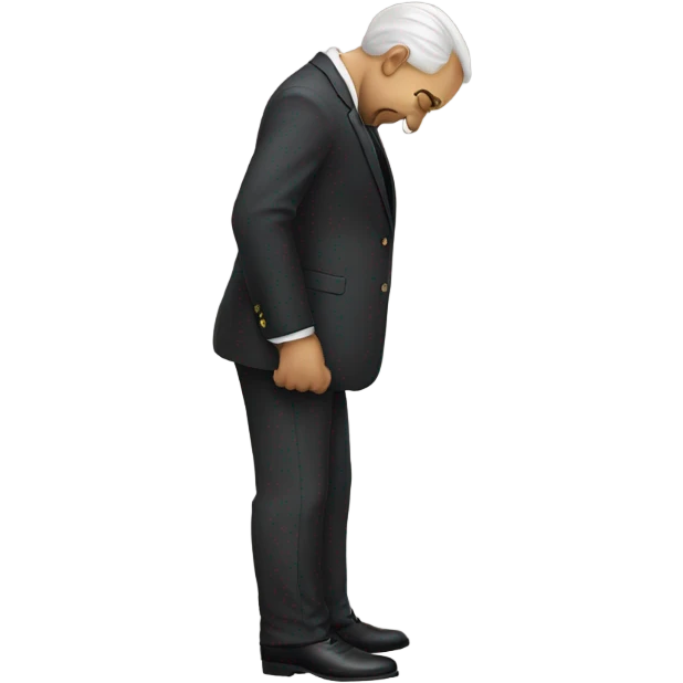 Gentlemen bowing emoji