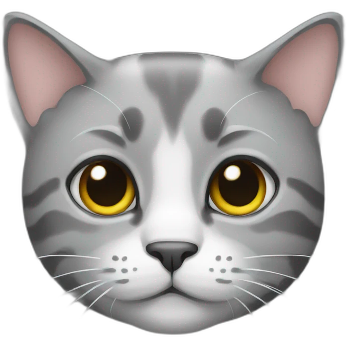 Cat gray emoji