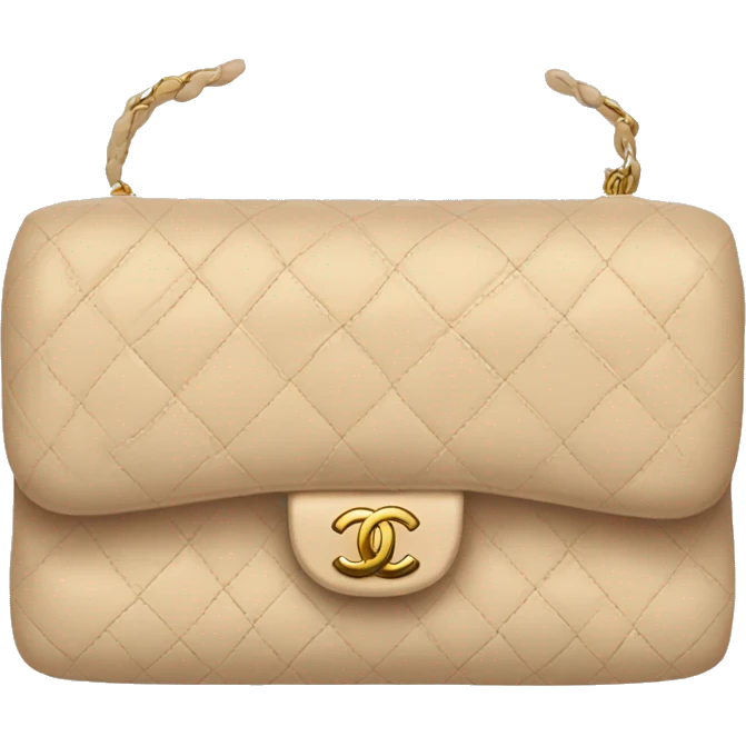 A beige Chanel purse emoji