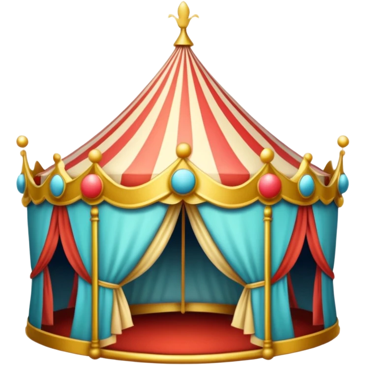 crown with circus emoji