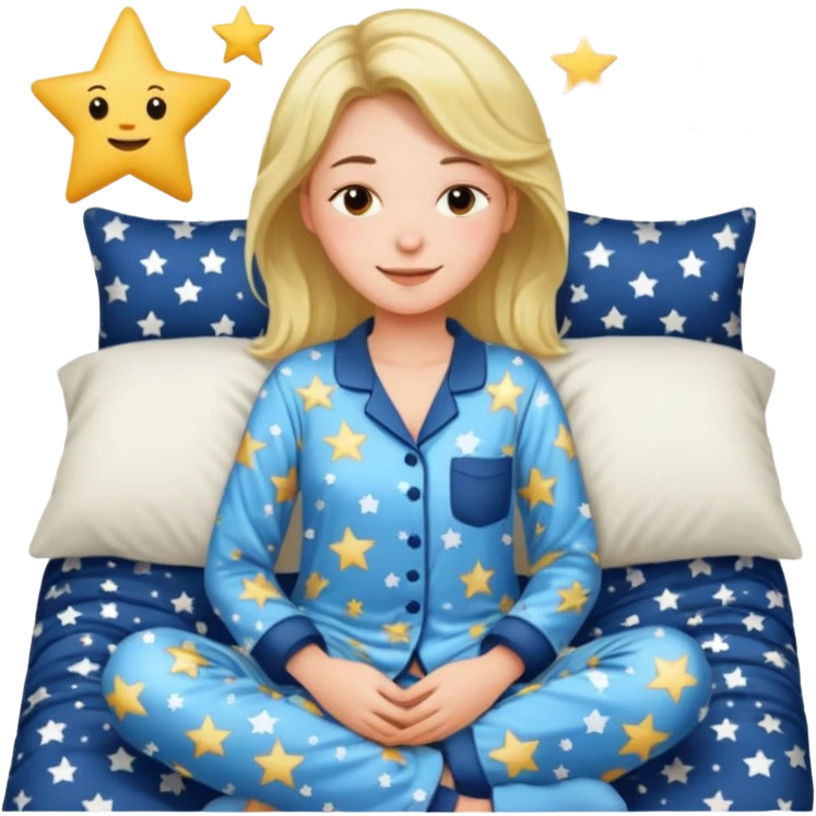  "type": "human",
      "look": "woman in star-print pyjamas, sleepy smile", emoji