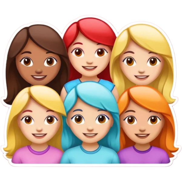 Girlies sticker emoji