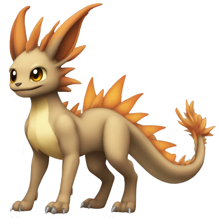 Drakeon Fakémon Dragon Eeveelution full body emoji
