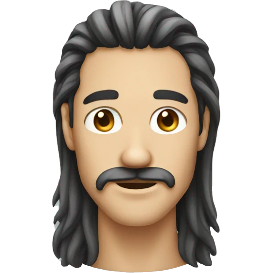 big nose long hair man  emoji