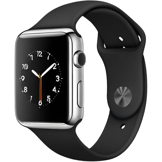 Black Apple Watch  emoji