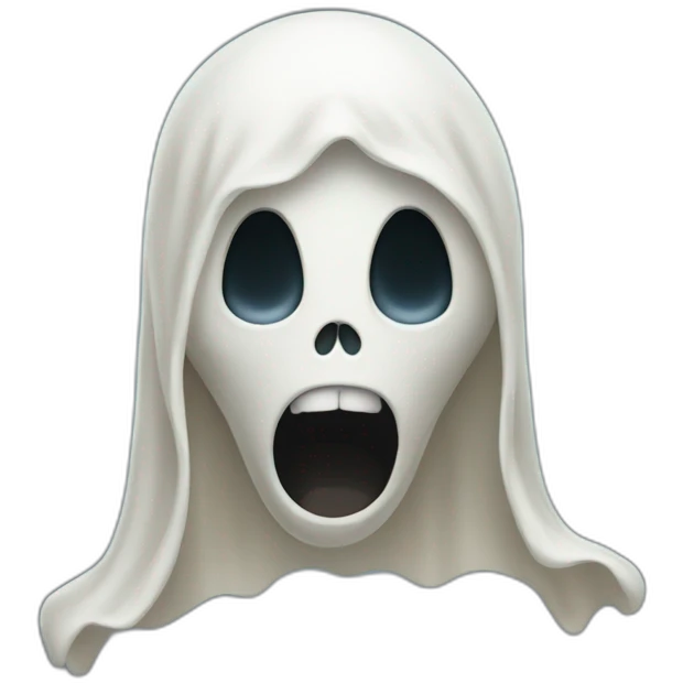 Scream ghost  emoji