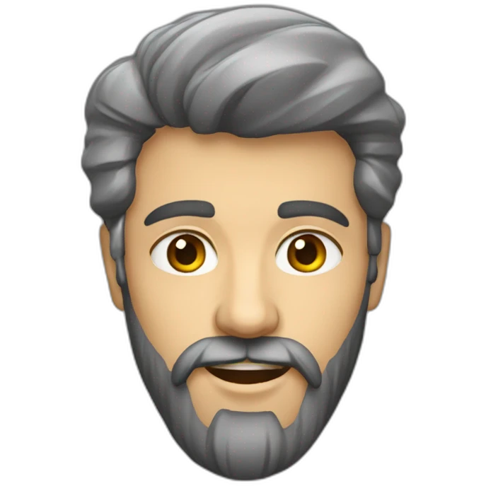 informaticien barbe jeune emoji