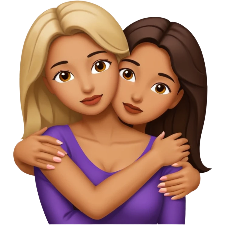 hot naked women kissing emoji