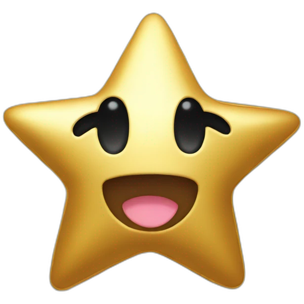 golden star kirby emoji