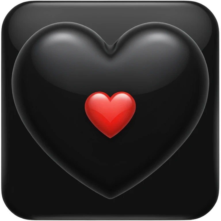 Heart onyx emoji