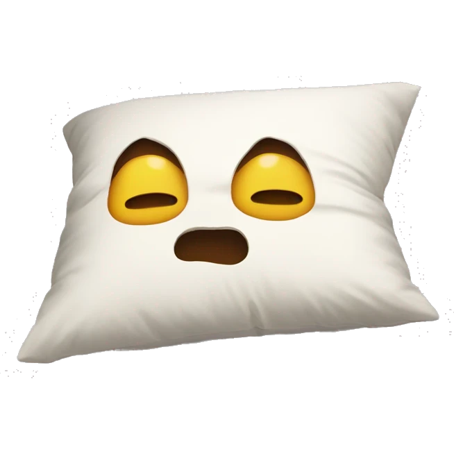 cartoon head buried in pillow emoji