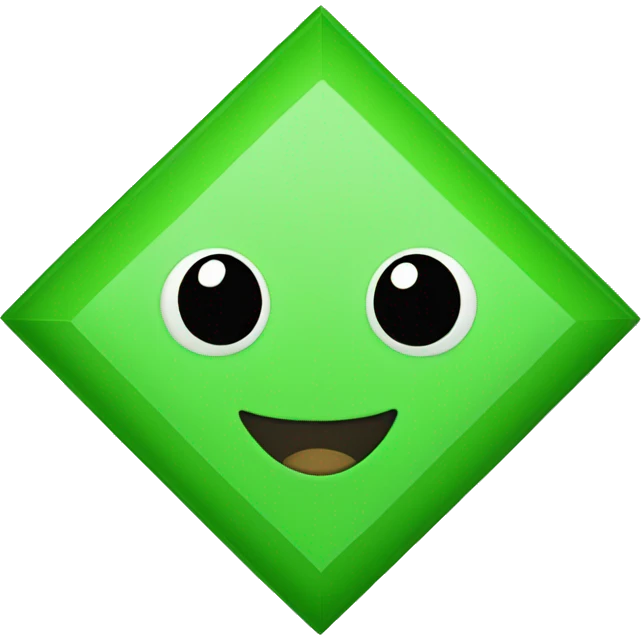 Green rhombus emoji