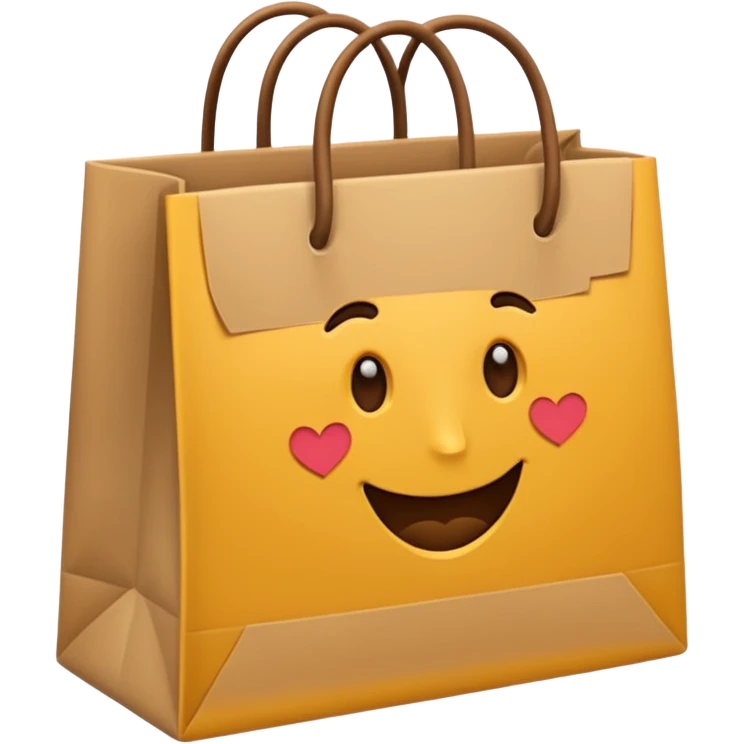 haz un emoji de una bolsa de compras emoji