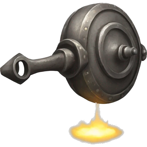 a magical artifact (an old iron with smoke) emoji