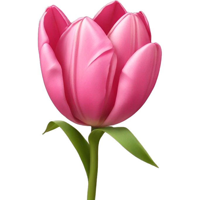 Pink tulips with a bow emoji