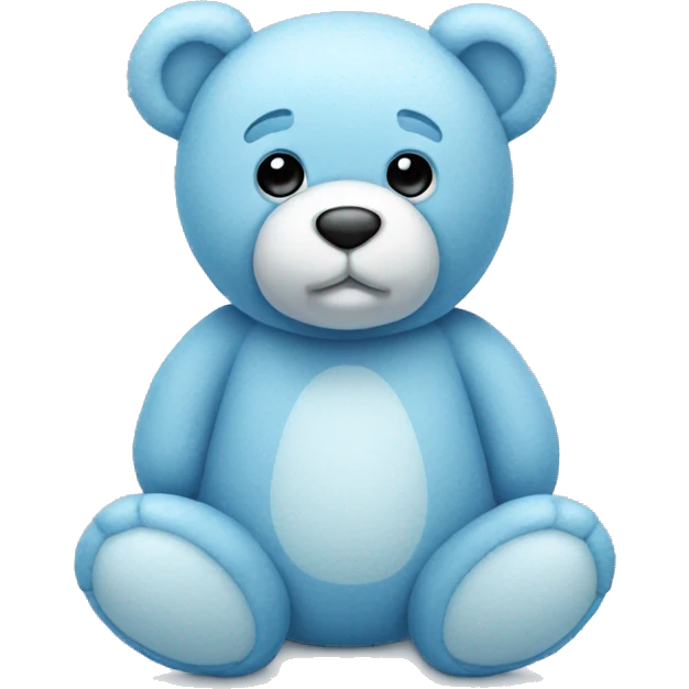 ice blue teddy bear emoji