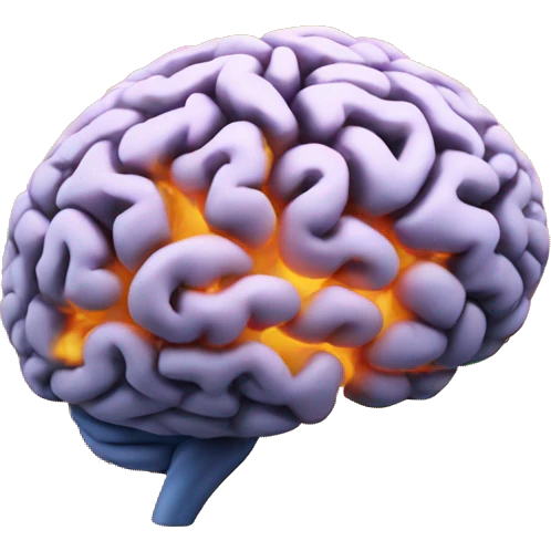 A brain which is creating smoke emoji
