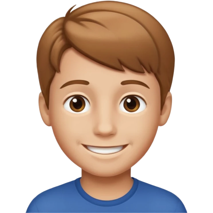A boy smilling emoji