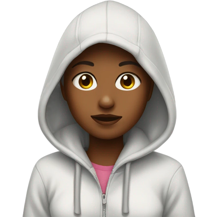 Girl in hoodie emoji