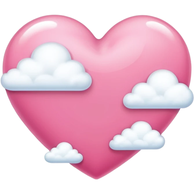 pink heart + cloud emoji emoji