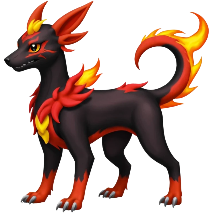 
Canine-Houndoom-Salandit-Noibat-Flareon-Fakémon-Digimon-fusion (full body) emoji