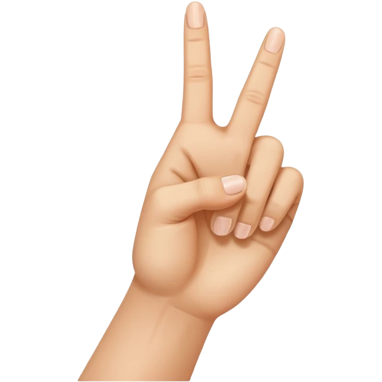 Regular leg with hand middle finger emoji