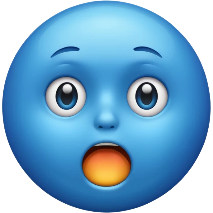 🔵😱 emoji