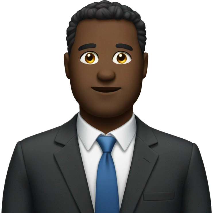 big guy with a suit emoji