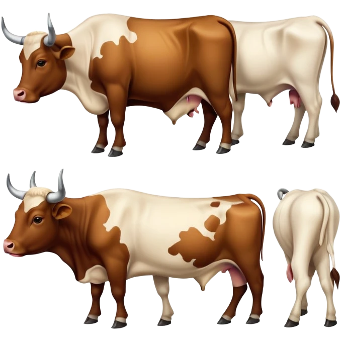 many oxen in a group emoji