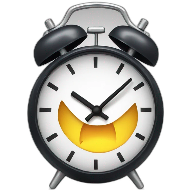 halloween alarm clock emoji
