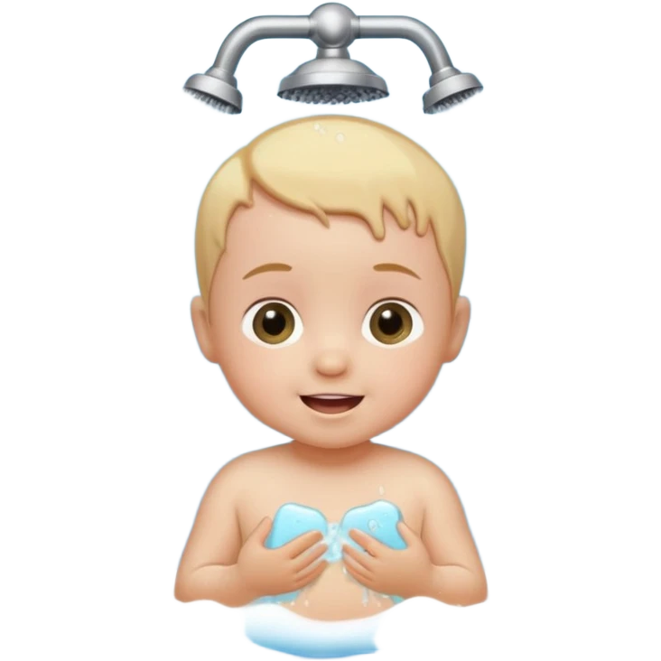 baby taking a shower emoji