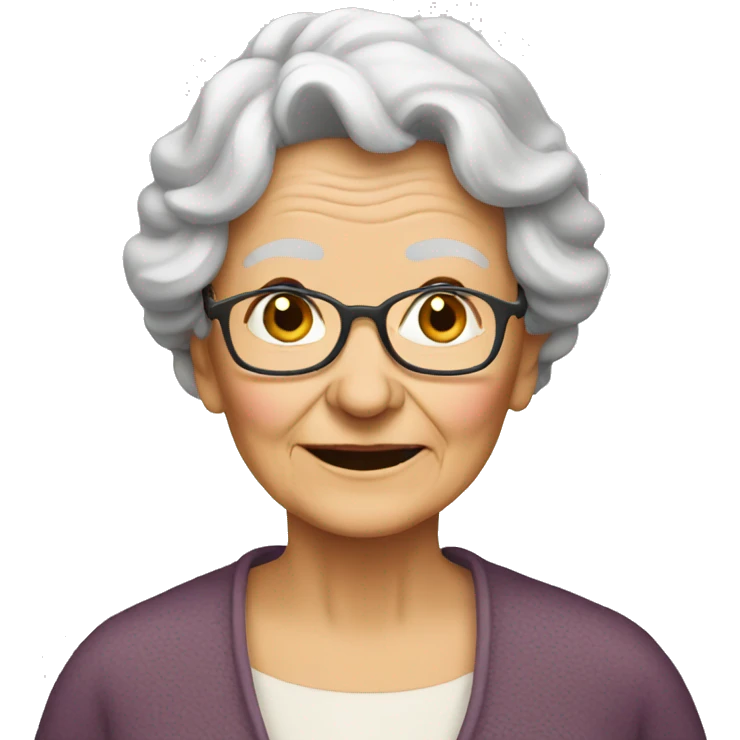 OLD LADY emoji