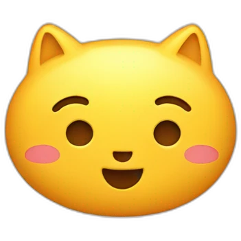 Chat qui fait un coeur emoji